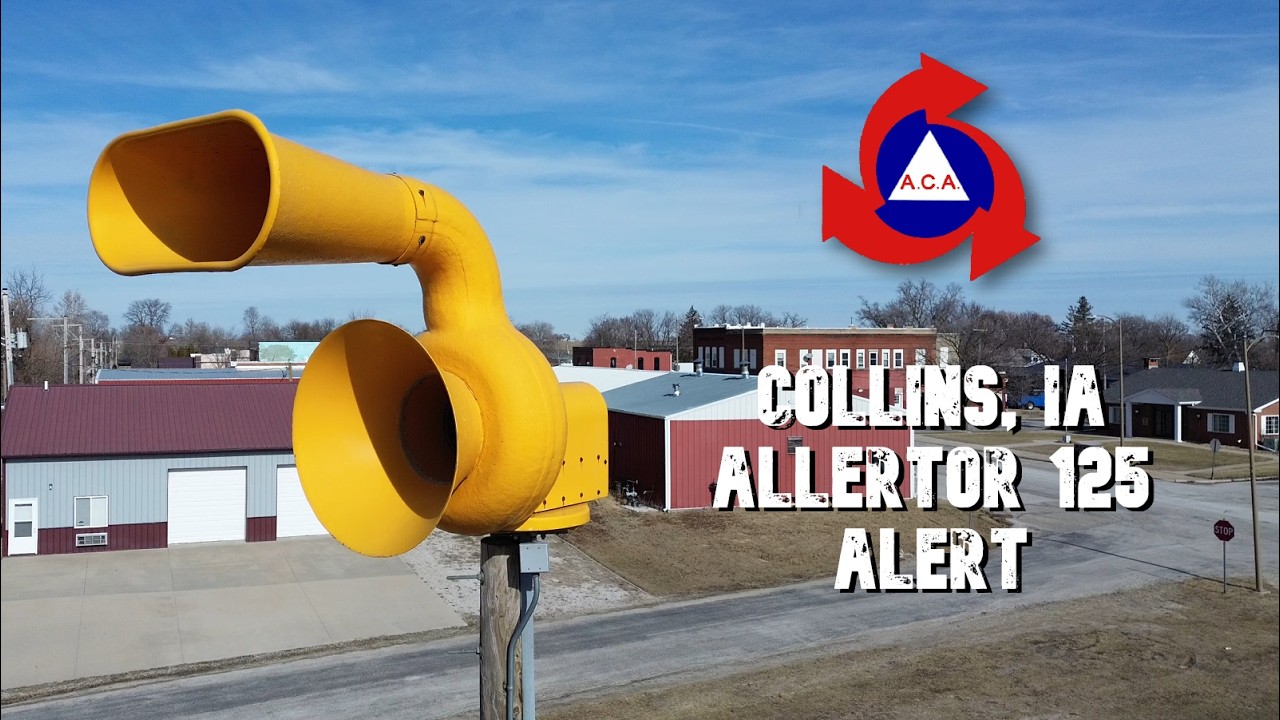 ACA Allertor 125 Siren Test - Collins, Iowa