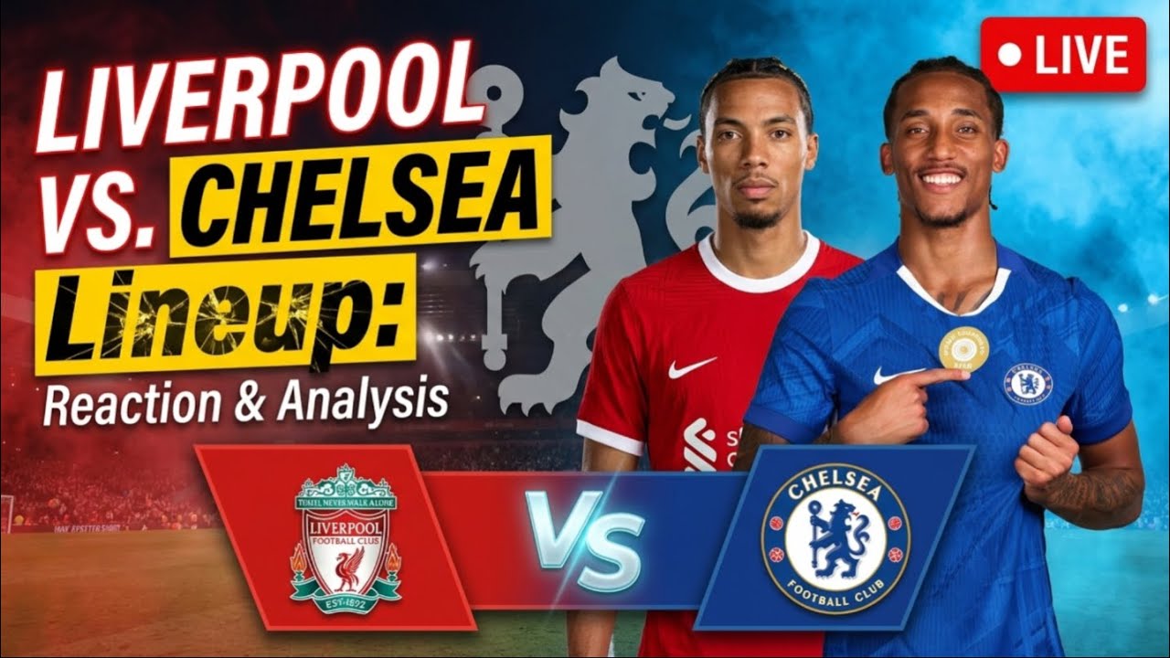 Liverpool vs Chelsea Lineup REACTION 🔥 Palmer, James & More!