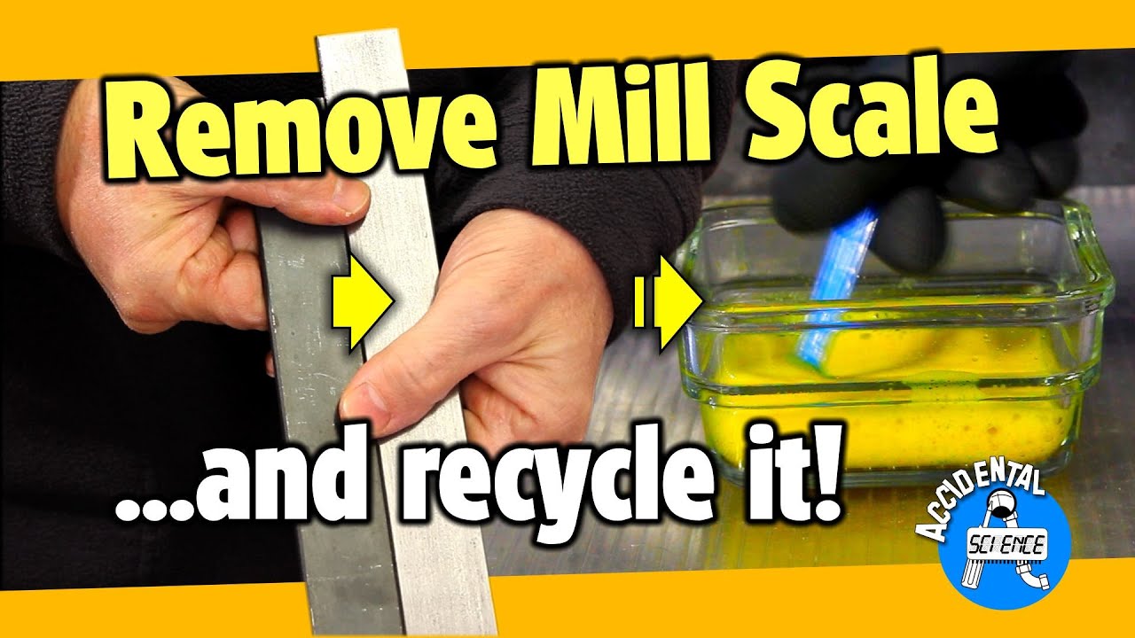 How I chemically remove scale from steel ...the clean way recycling chemicals
