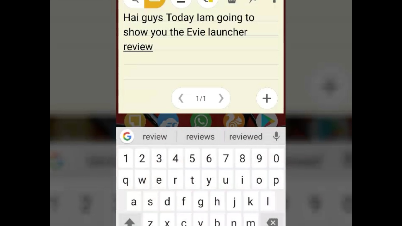 Evie launcher review