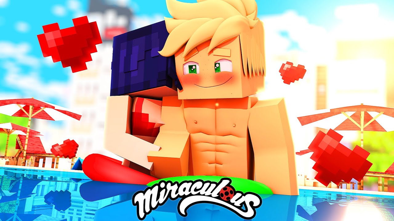 Minecraft: MARINETTE BEIJOU O ADRIEN NA PRAIA (Ep. 81) - MIRACULOUS AS AVENTURAS DE LADYBUG