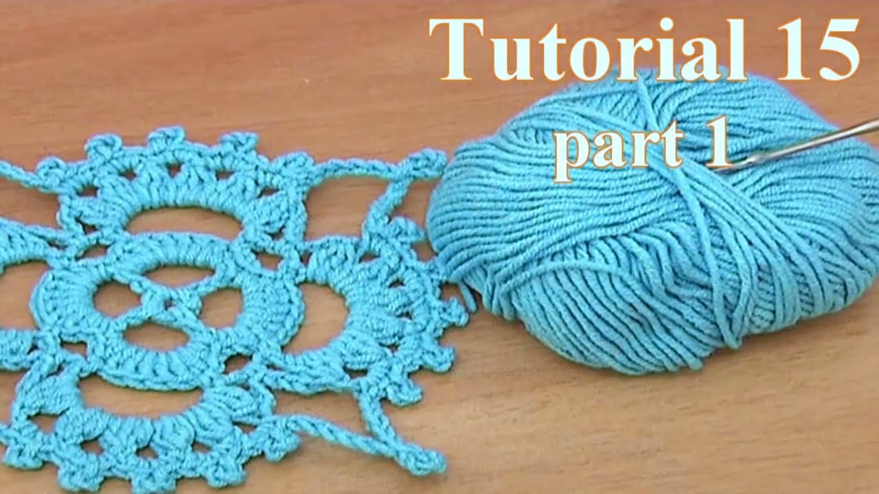 Unique Square Motif/How to Connect Crochet Motifs? Video Tutorial 15 Part 1 and 2