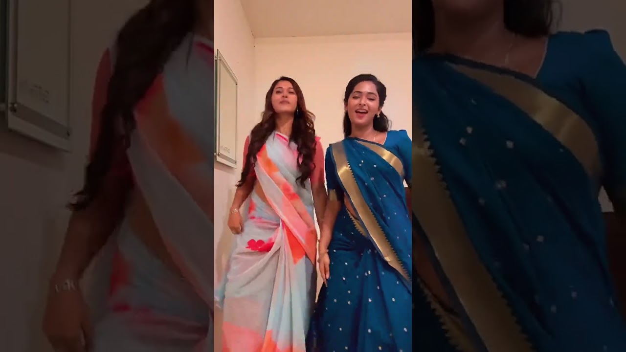 tamil serial actresses lasya and  antara swarnakar 😍😍 #trending #trendingshorts