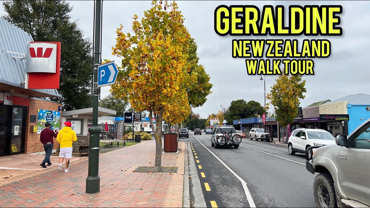 [4K] Autumn 🍂 walk in New Zealand-Geraldine.