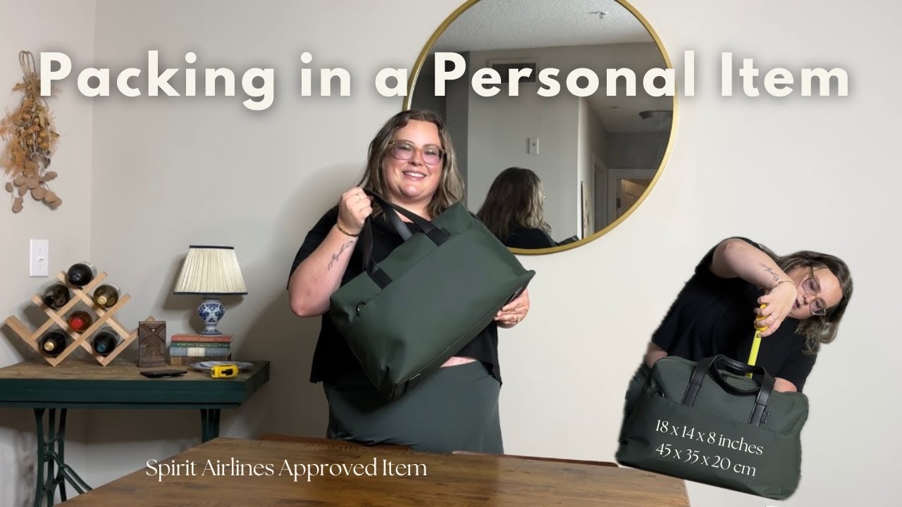 How I Pack for a 2-Night Trip in a Personal Item | Flying Spirit Airlines