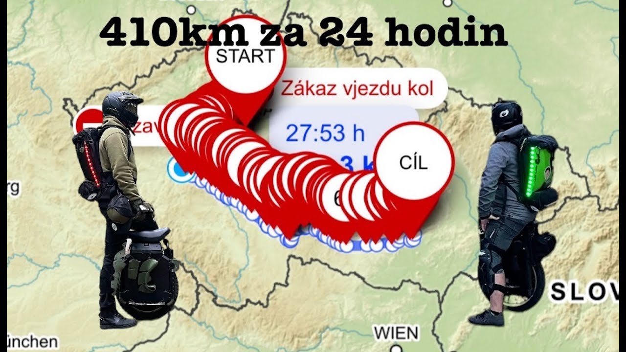 ČESKÝ REKORD!!! 410km za 24 hodin. Byl jsem u toho.