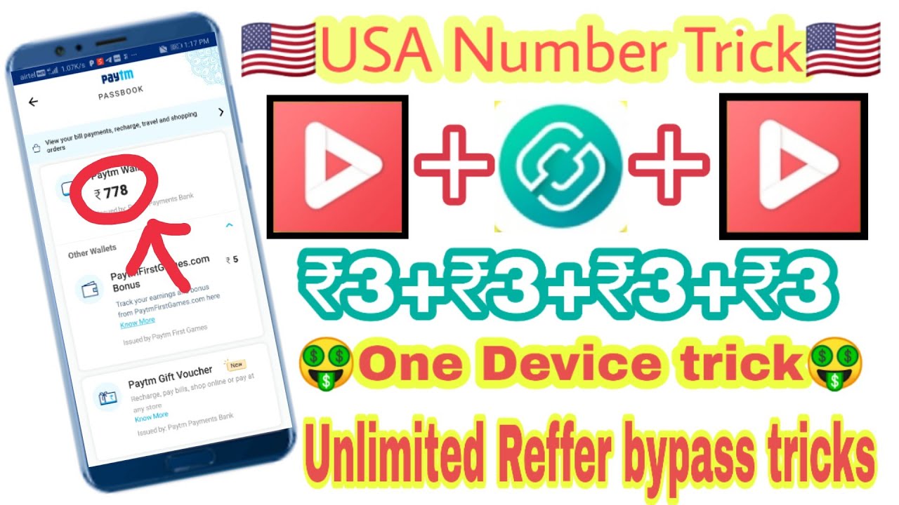 🇺🇸USA Number Trick🇺🇸||🤑Unlimited Reffer bypass tricks🤑||Unlimited Earning with USA Number||🔥