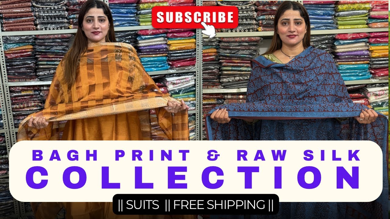 Todal Live 🔴 | Bagh प्रिंट | Raw Silk। मिक्स सूट्स कलेक्शन #baghprint #handblockprints #handloom