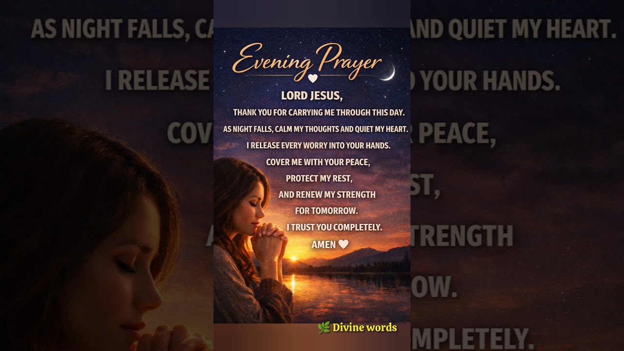 Evening Prayer | Rest in God’s Peace 🤍