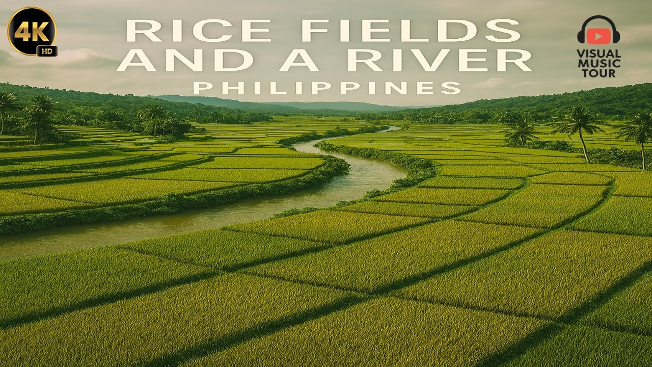Rice Fields and a River #tour #drone #travel #music