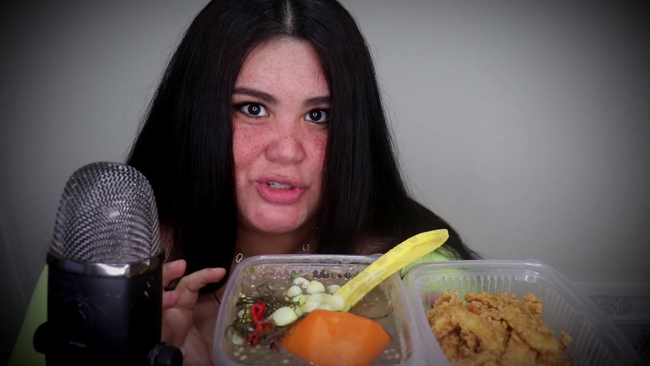 ★ASMR★ Mukbang mientras conversamos (Leche de Pantera y chicharrón)