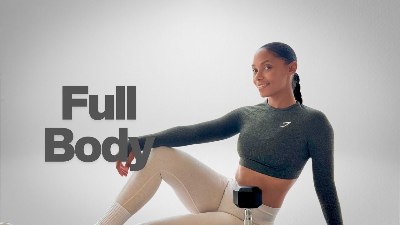 20 minute Full Body Dumbbell Strength Workout | KNEE FRIENDLY & STANDING