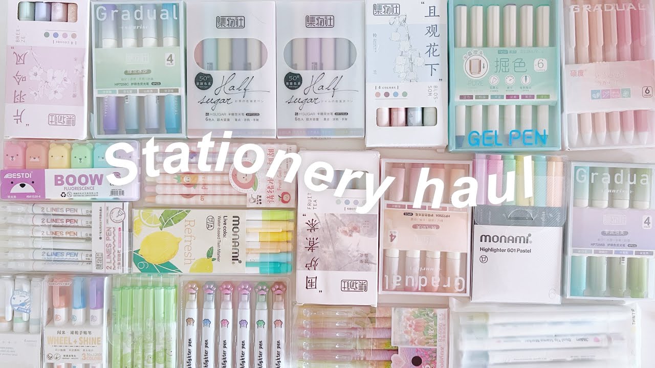 Aesthetic an affordable school supplies haul 2024 👾 w/ Stationery Pal