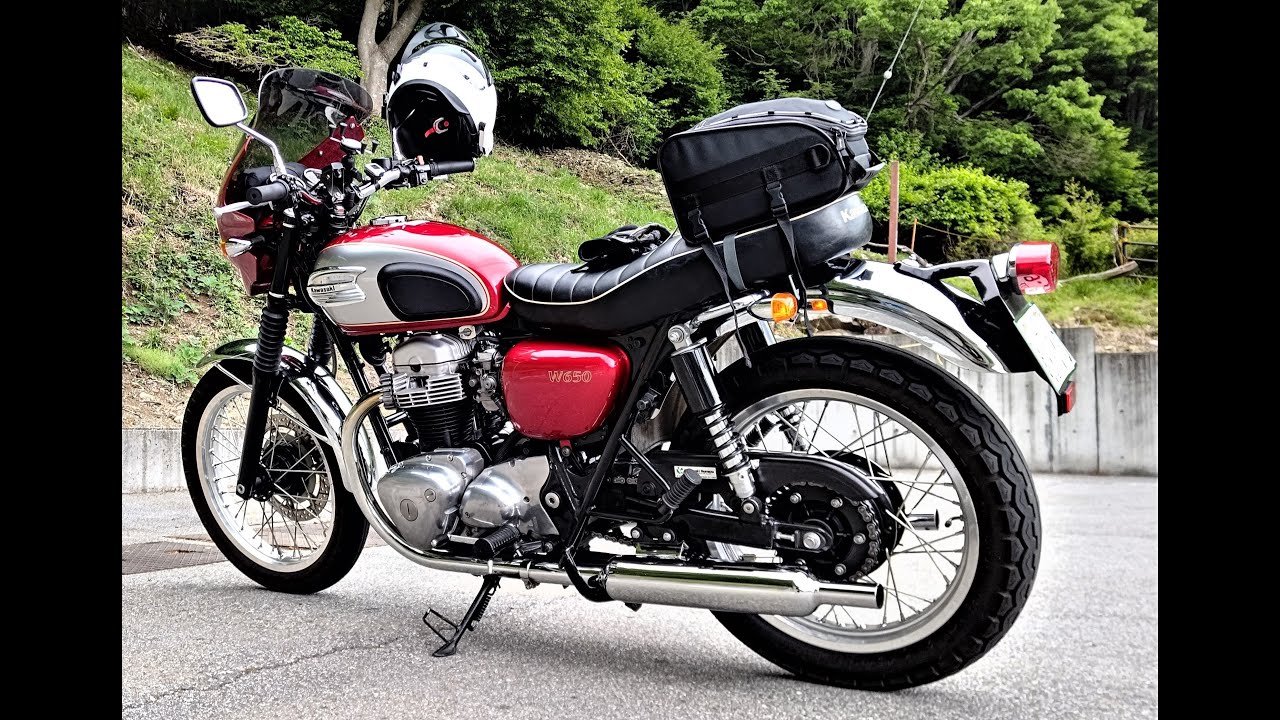 【W650排気音】【擬似ツーリング】とみざわ道の駅～本栖湖　所要時間計測