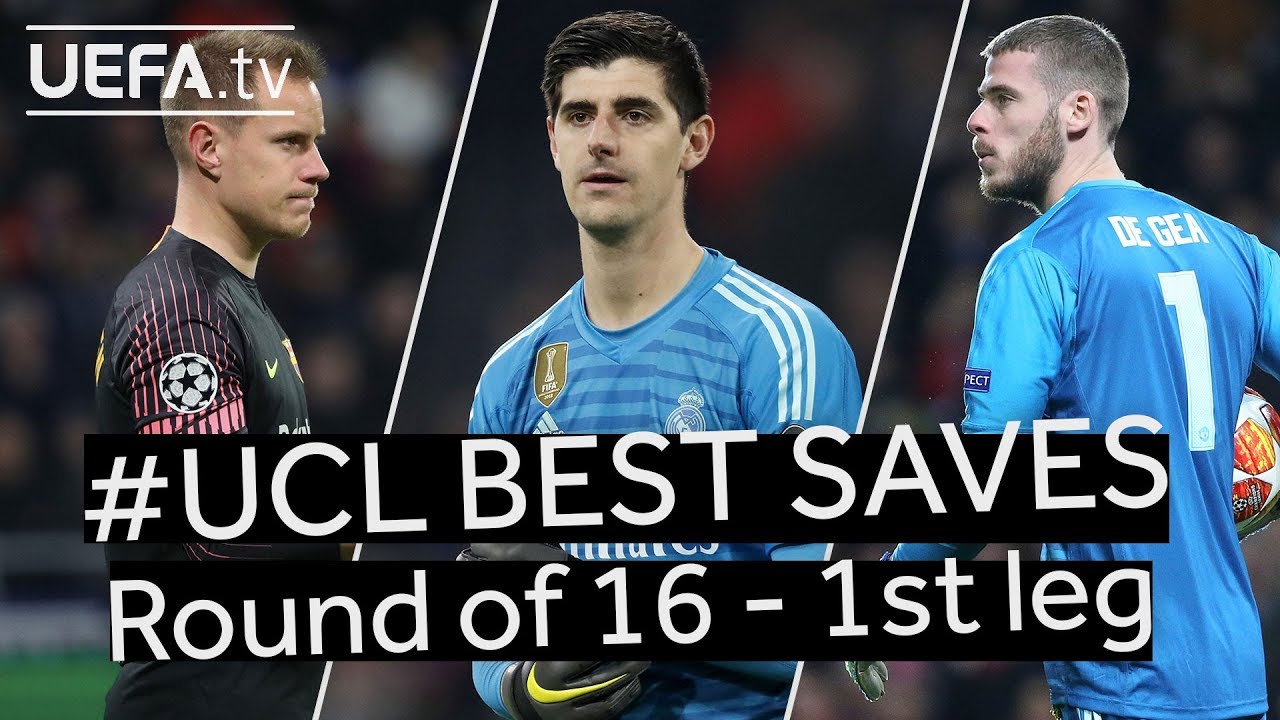 DE GEA, COURTOIS, TER STEGEN: #UCL BEST SAVES, Round of 16 1st leg