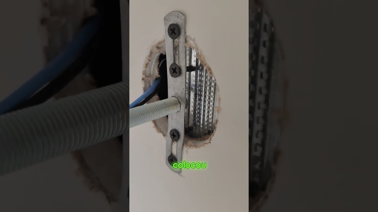 Uma maneira de instalar lustre em forro de gesso.