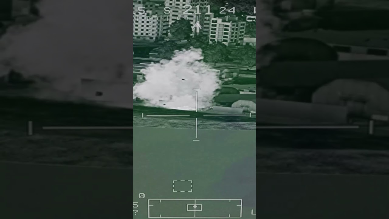 Apache Gunship Action: Military Vehicles Completely Destroyed #military #attackhelicopter