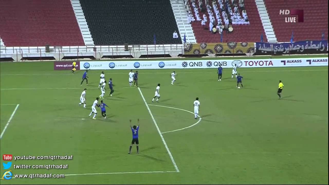 هدف السيلية الثاني فوزي عايش - السيلية vs السد - دوري نجوم قطر 2013