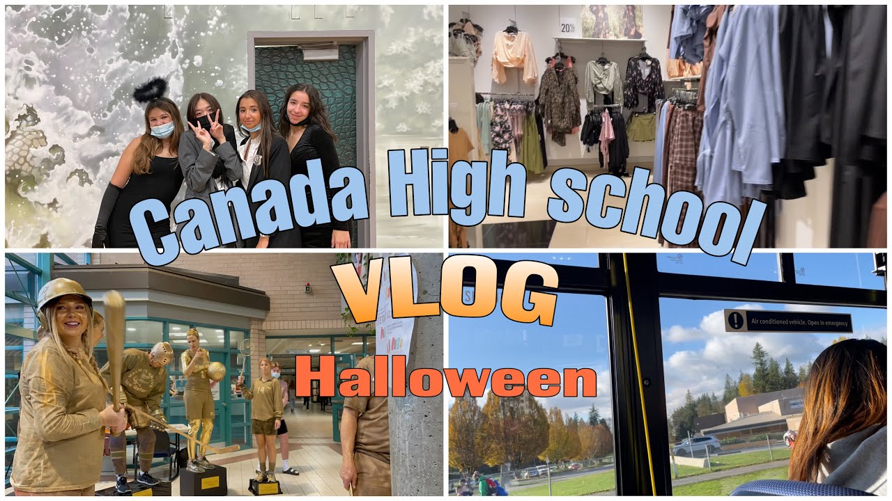 Canada High school Vlog✨ㅣ캐나다 유학생 브이로그 ☀️ㅣ할로윈ㅣHalloween 🎃