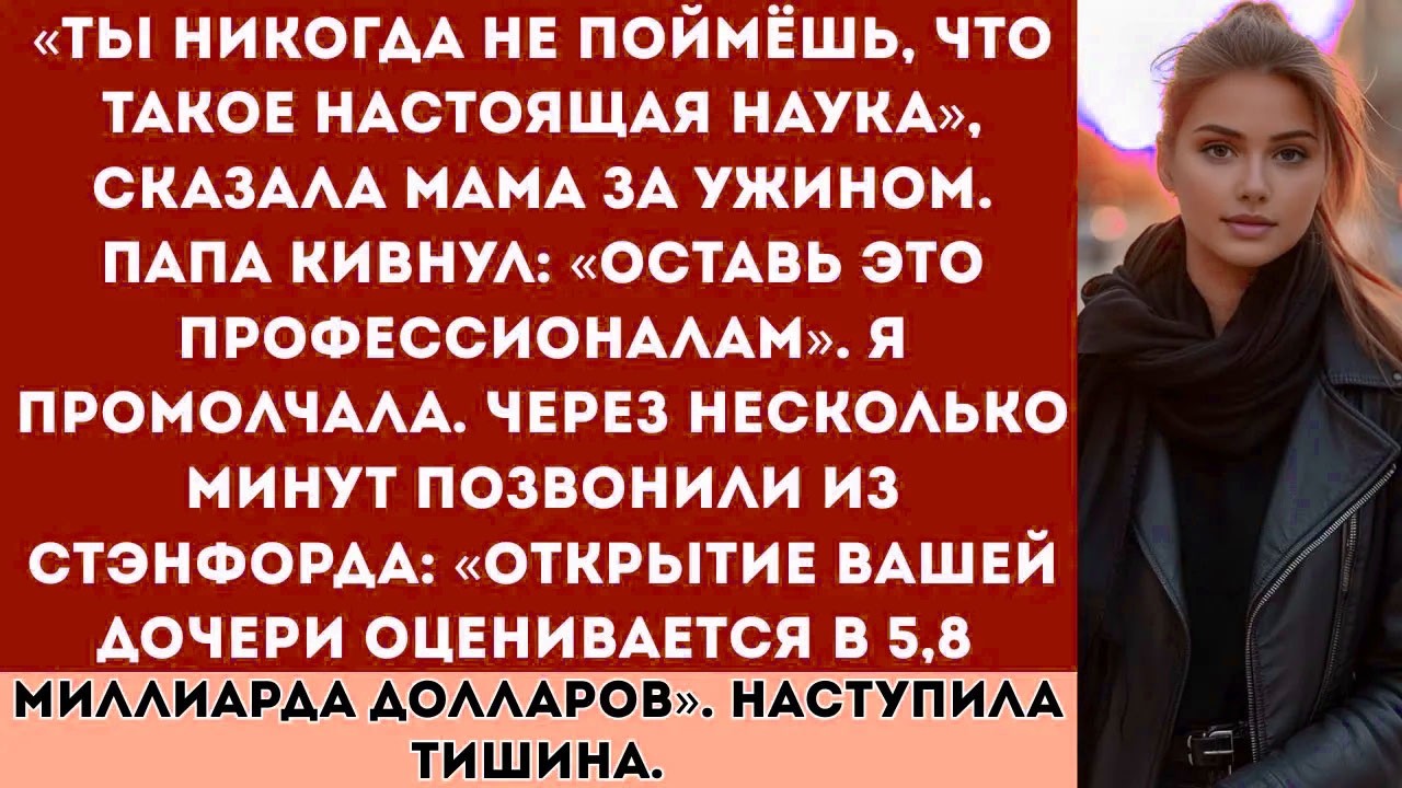 Родители сказали: «Слишком просто для науки» — но потом мои исследования вошли в историю Стэнфорда.