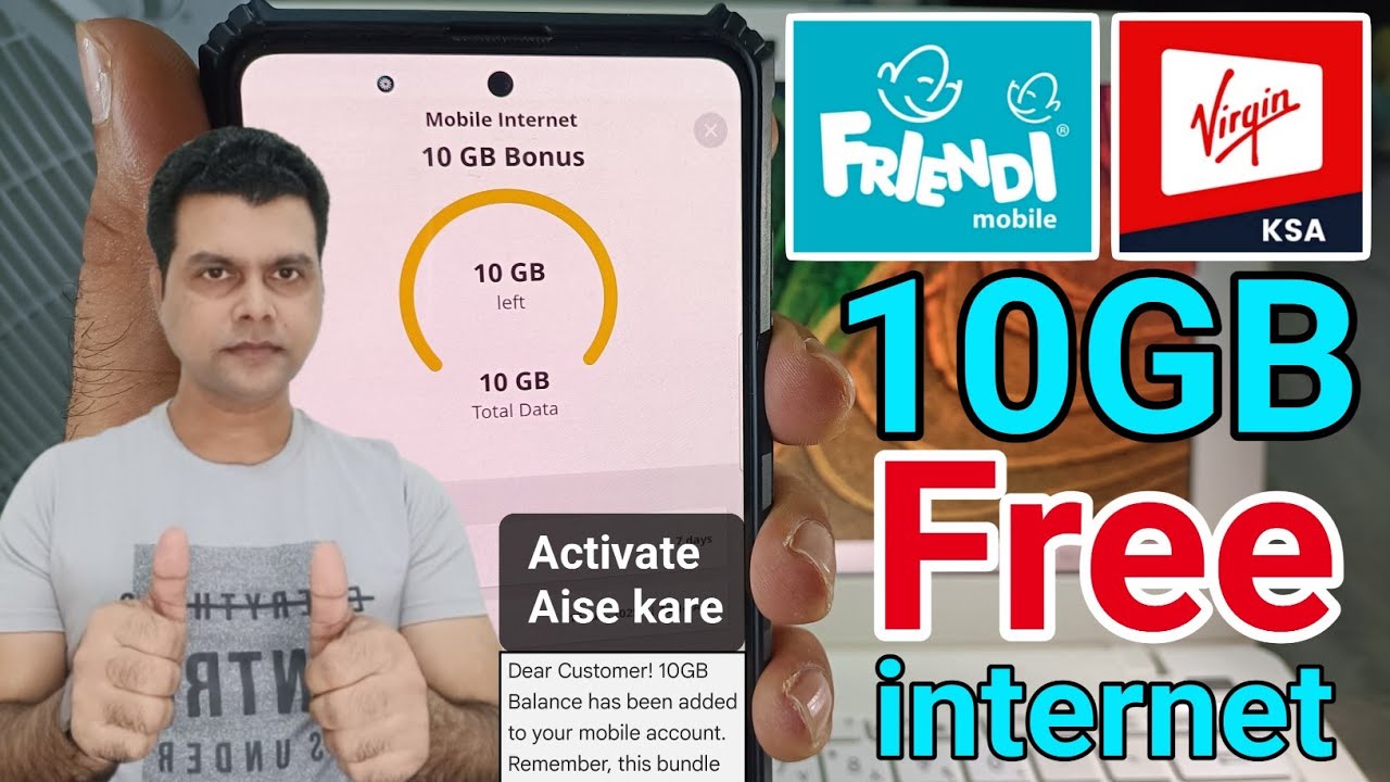 Friendi Sim Free internet 10 gb | Virgin Free internet 10 gb | Friendi Virgin internet Package Free