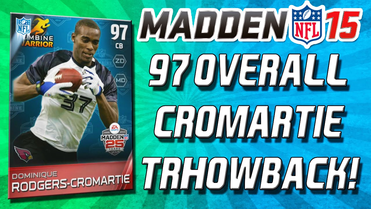 Madden 15 Ultimate Team - 97 OVERALL CROMARTIE! + THROWBACK PACK OPENING! - MUT 15