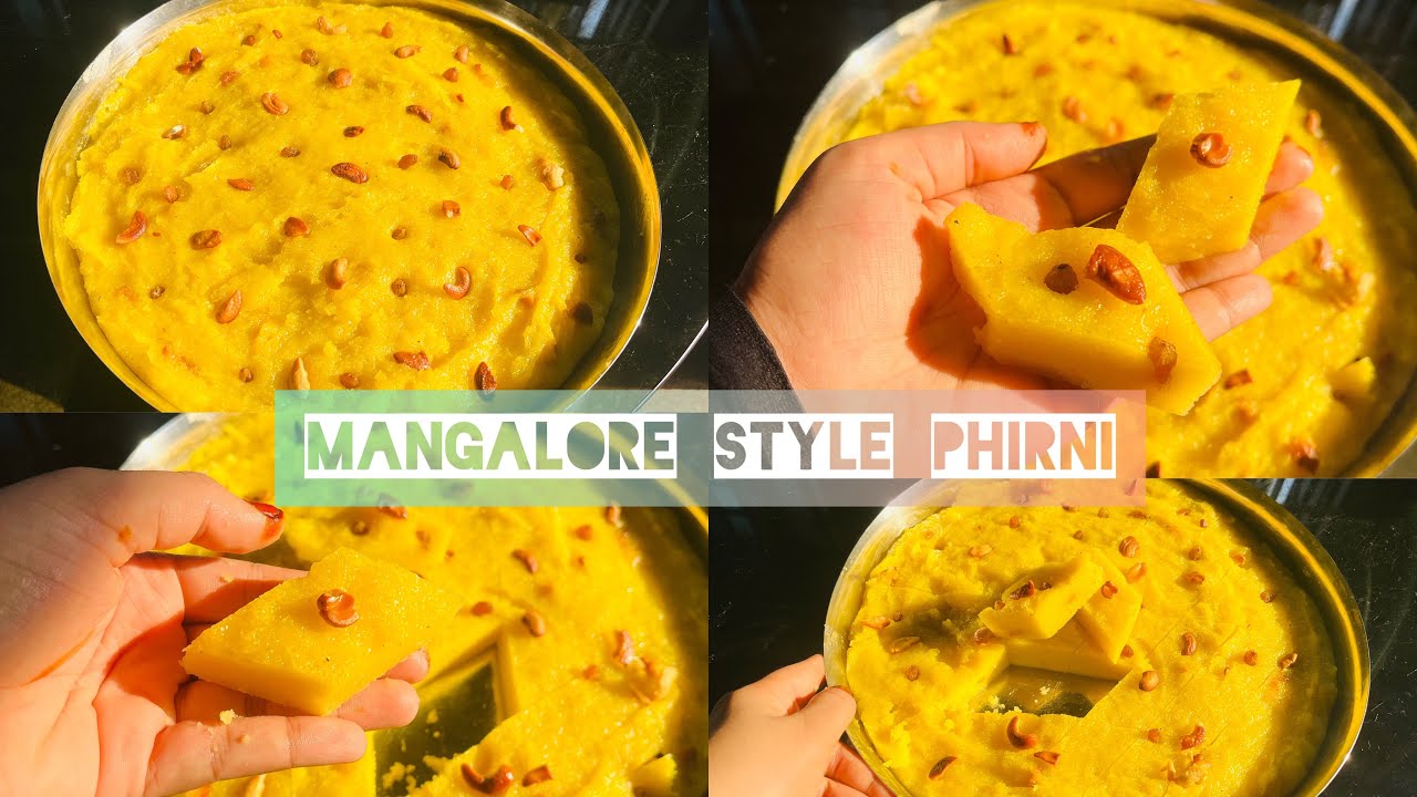 Mangalore style phirni recipe|semolina phirni |mangalorean manni recipe|rava manni |sooji manni