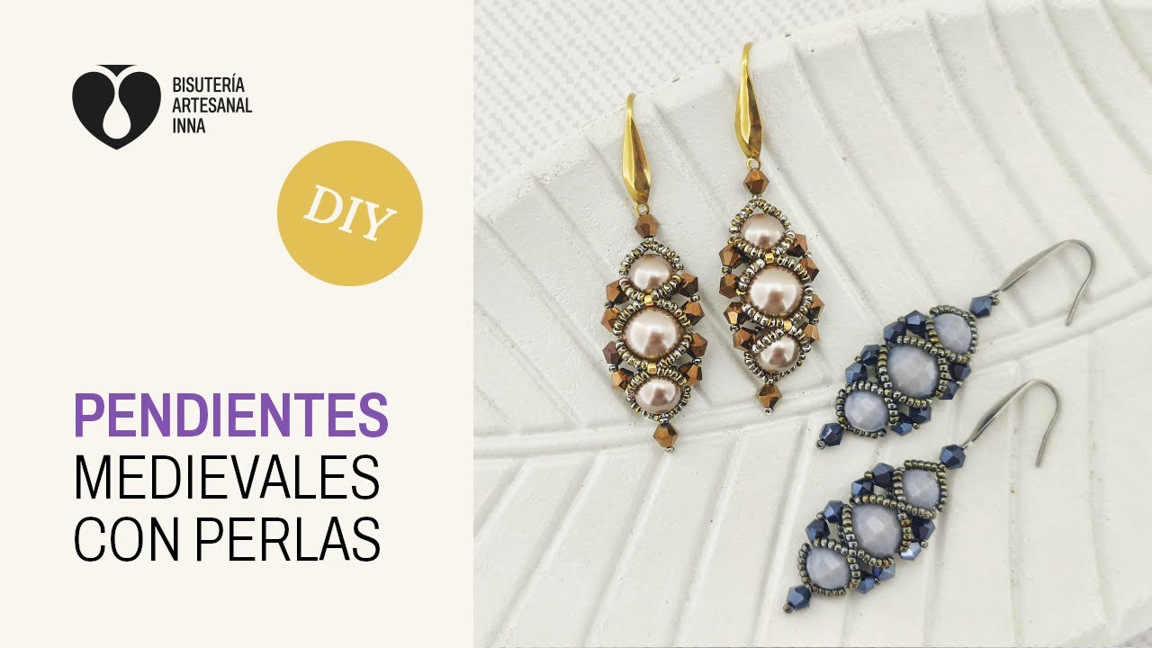 Pendientes Medievales con Perlas | Tutorial DIY