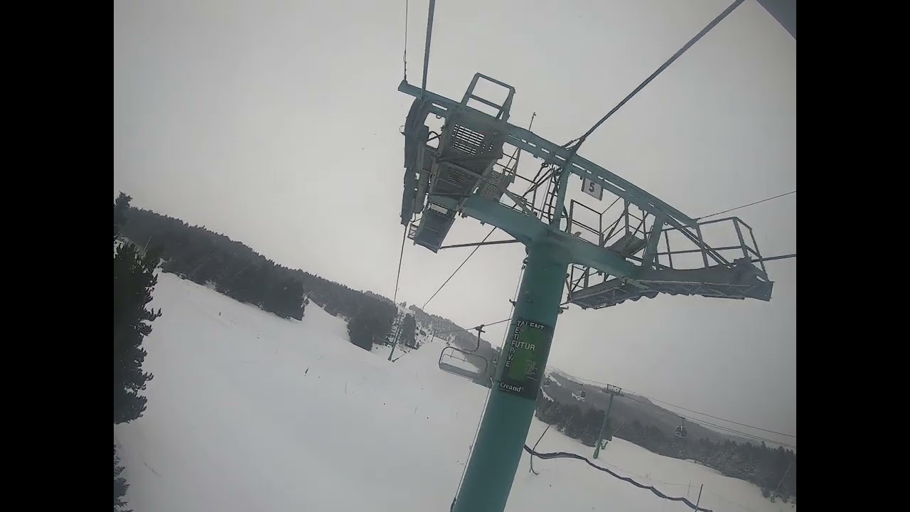 Andorra, Granvalira  Ascending Soldeu Espiolets Chairlift  23 Dec 24