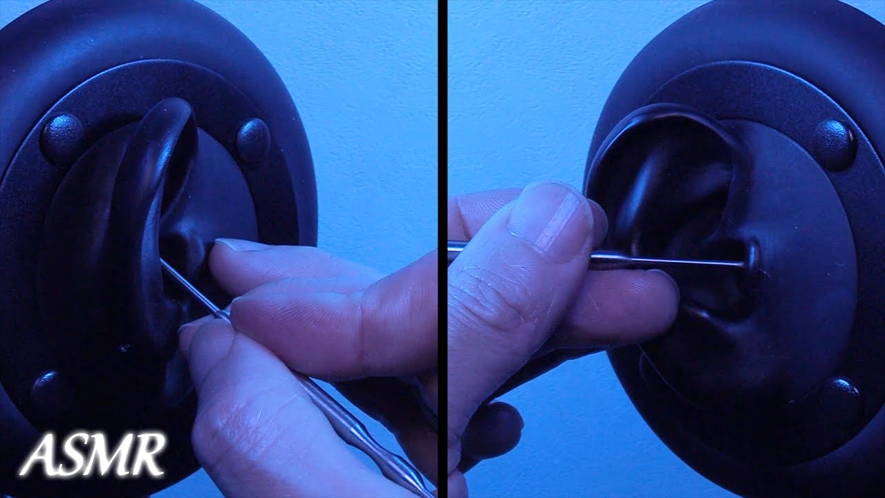 ステンレス耳かきで鼓膜や内壁をガリッゴリッと刺激。 ASMR / Ear cleaning / 耳掃除 / 3dio / 両耳 / Earpick / No Talking