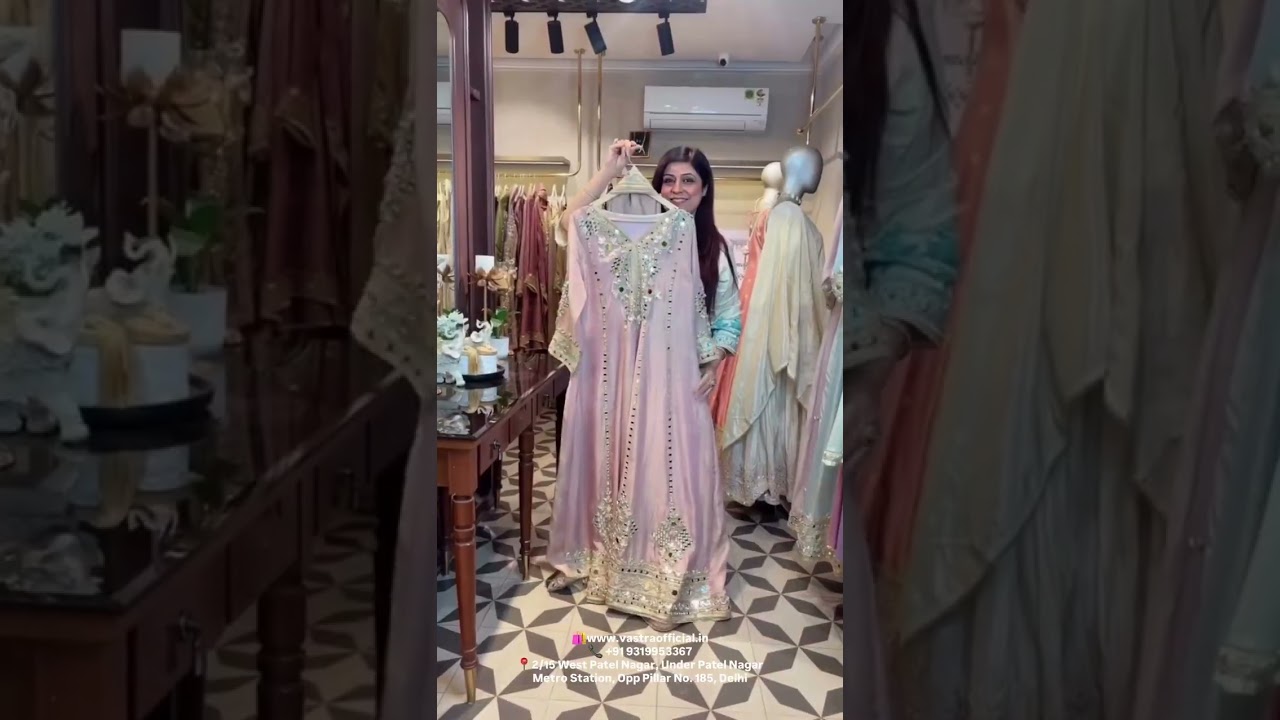 Shimmer Organza Anarkali