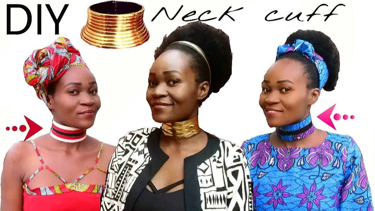 How to-DIY African Neck Rings (Idzila) using belts-Repurposing
