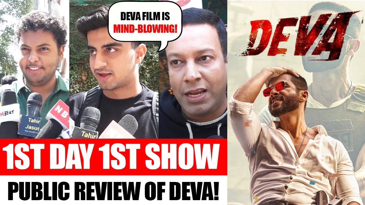 Deva Movie PUBLIC REVIEW | Shahid Kapoor, Pooja Hegde | First Day First Show Review | DEVA Review
