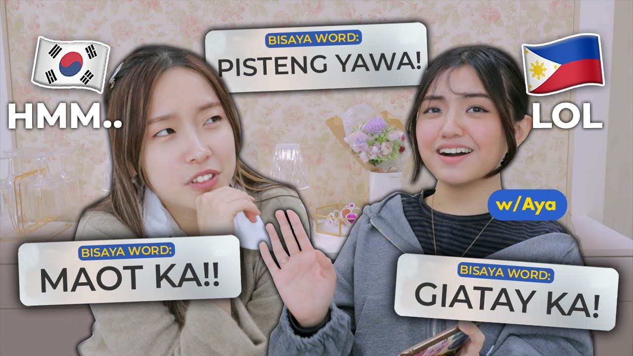 Koreana Learns Bisaya! Bisaya 101 with Curse Words😂