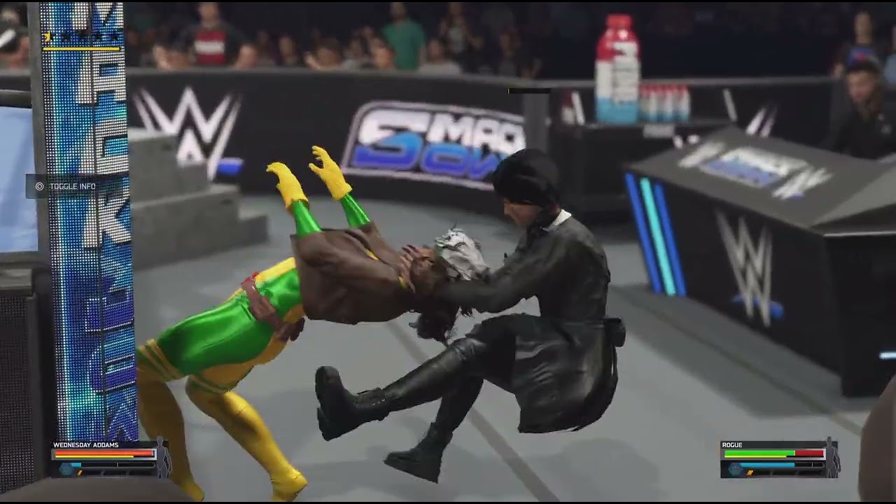 WWE 2K25 | WEDNESDAY ADDAMS VS ROGUE (X-MEN)