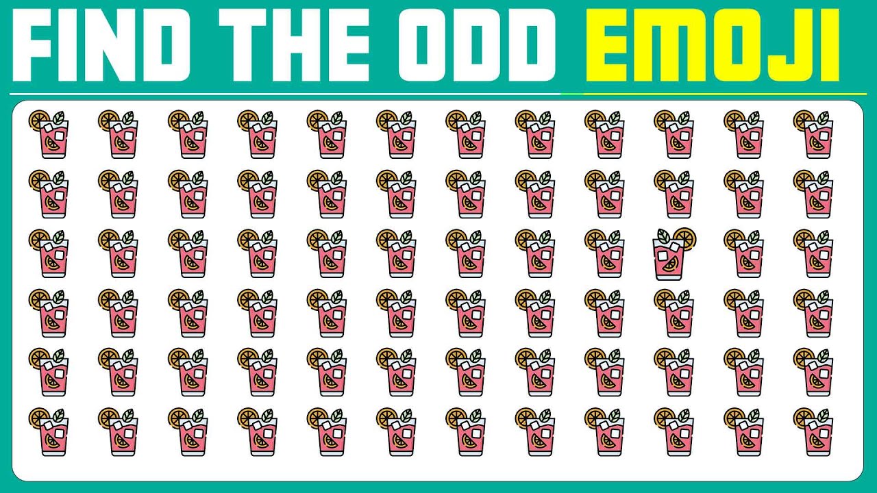 Challenge Your Observation Skills! Can You Find the ODD Emoji Out? | Emoji Quiz!  EP:384