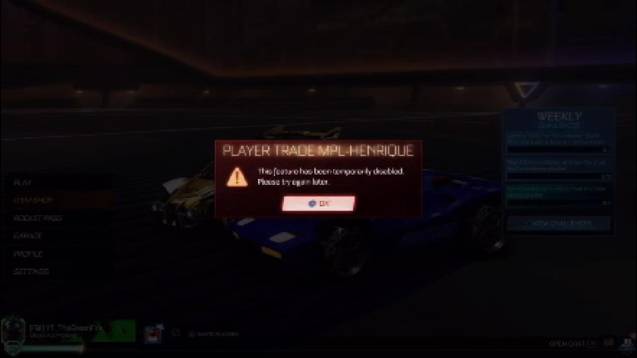 The exact moment rocket league trading ended...