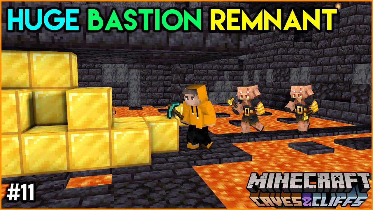 I Found 35 GOLD BLOCKS In This BASTION REMNANT | Minecraft 1.17 | Lets Play #11 | THE COSMIC BOY