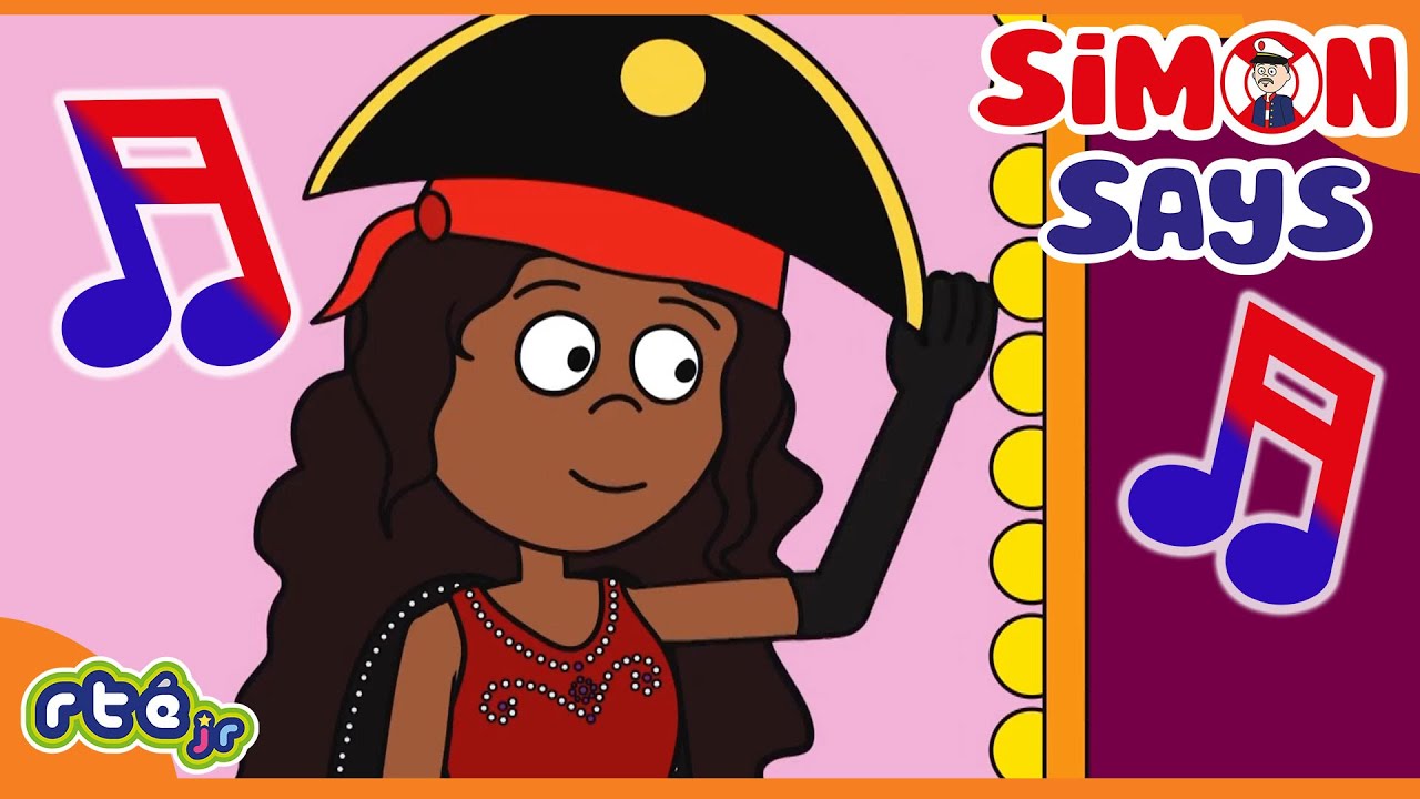 Pirate Queen 🏴‍☠️👑👸🏻 | Simon Says SONG 🎵 🎶 | @RTÉKIDSjr​