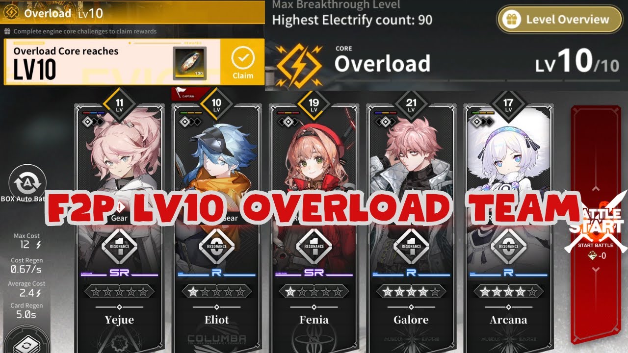 F2P Electrify Team Overlord LVL 10 [Резонансное солнцестояние]