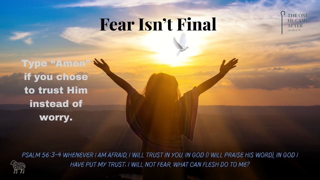 Fear isn't Final #hopethroughtheword #livestream #livechat #newsong