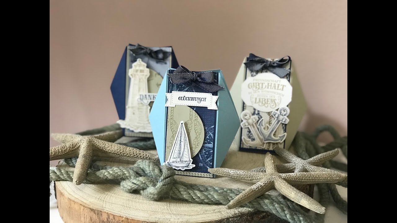 Facettenbox | K&uuml;sschenbox basteln | Setz die Segel | Stampin' Up!