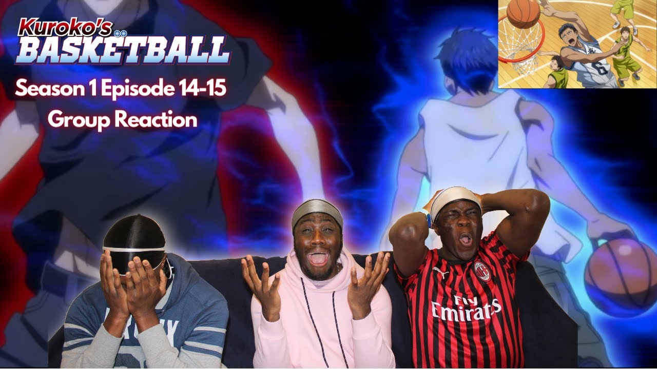 82 POINTS?! AOMINE IS UNFAIR!! KUROKO NO BASKET Season 1 Episode 14 & 15 | 100% BLIND GROUP REACTION