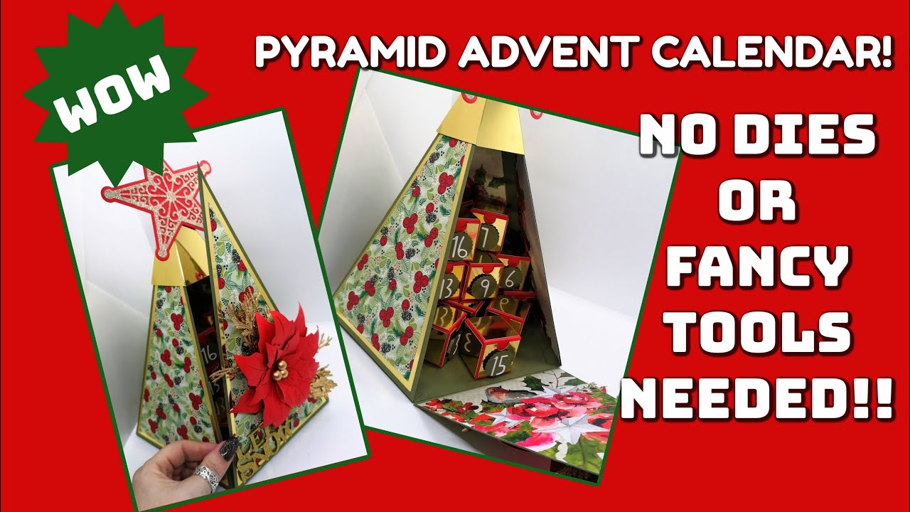 AMAZING Advent Calendar!!! NO DIES/FANCY TOOLS NEEDED!!