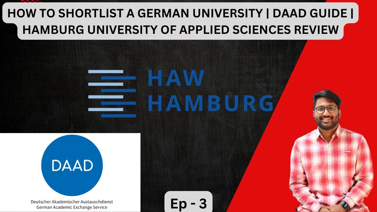 How to Shortlist a German University | DAAD Guide | Hamburg University of Applied Sciences | Ep. 3