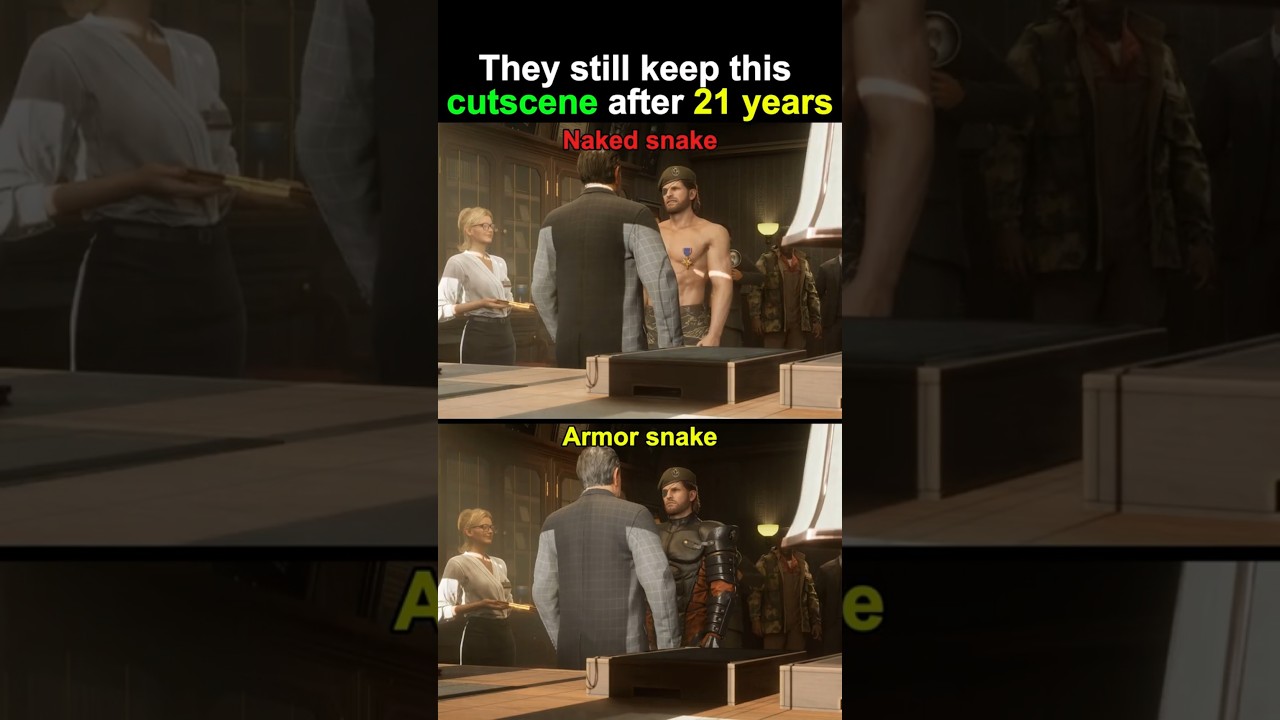 the devs still keep this cutscene after 21 years #mgsdelta