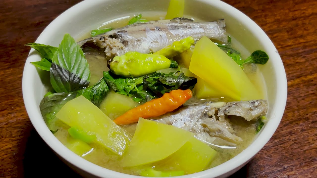Homemade Recipes, Papaya Sour Soup With Small Fish, Khmer Food