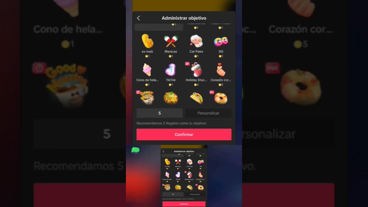 Cu&aacute;nto dinero valen los regalos de Tiktok