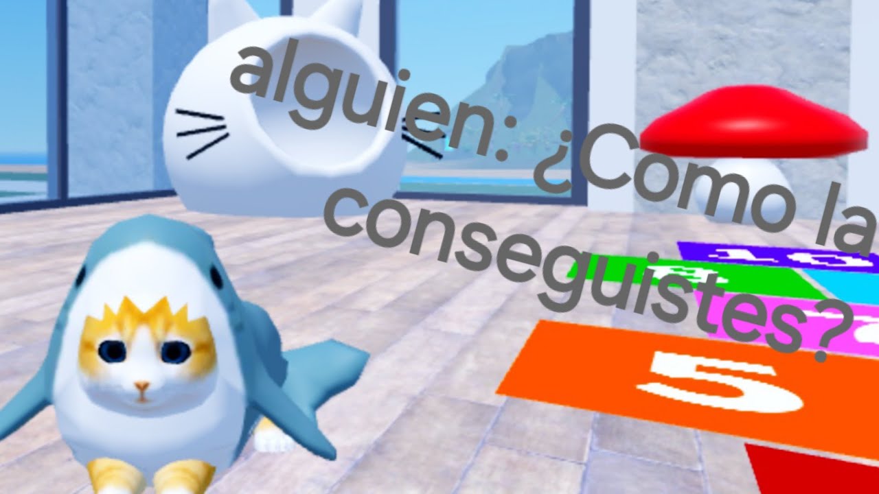 Tutorial de como conseguir la skin de gato tiburón en juego de gatitos (roblox)