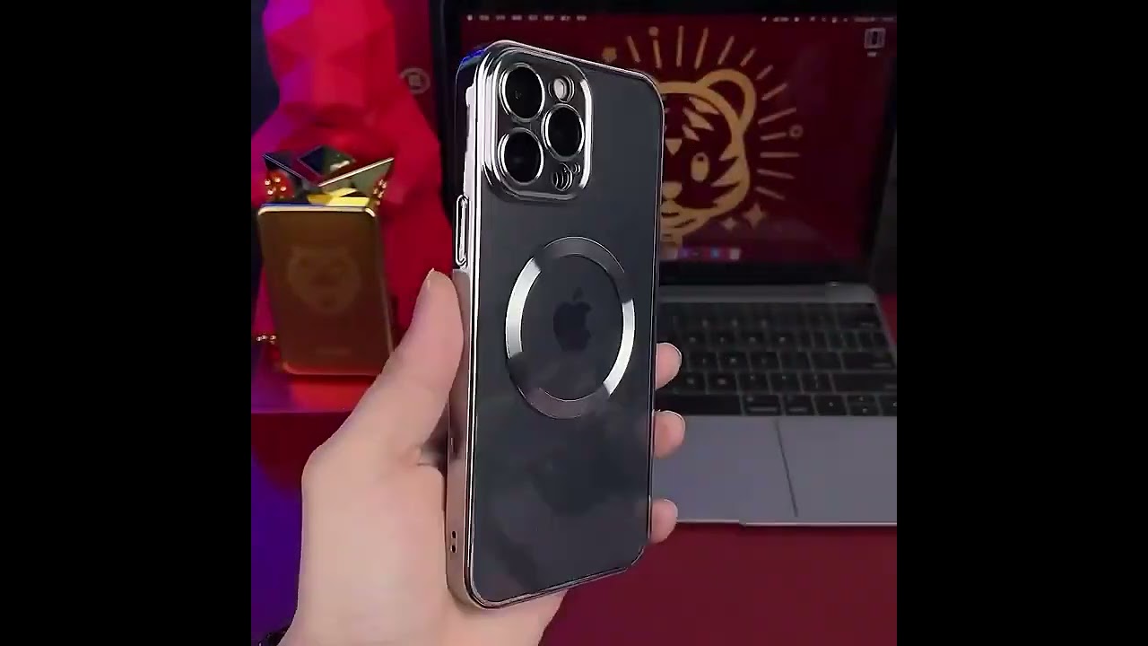 New Version 2.0 Transparent Electroplated iPhone Case With Camera Glass Lens Protector
